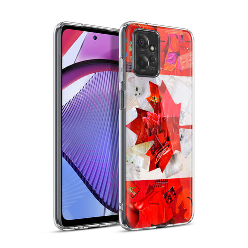 Artpoptart Flags Canada Soft Gel Case for Motorola Moto G Power (2023)