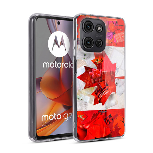 Artpoptart Flags Canada Soft Gel Case for Motorola Moto G75