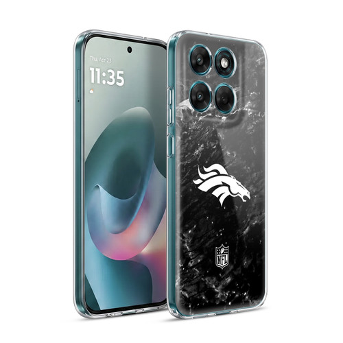 NFL Denver Broncos Artwork Marble Soft Gel Case for Motorola Moto G77