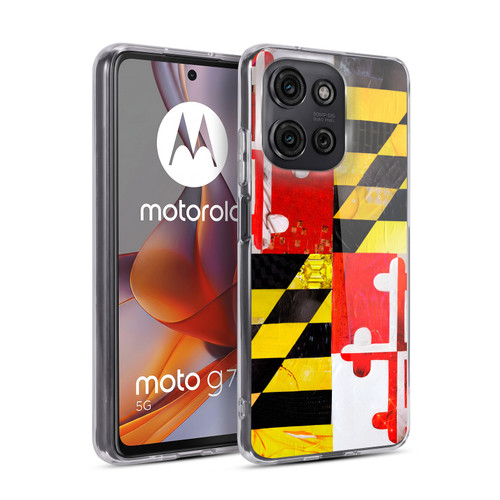 Artpoptart Flags Maryland Soft Gel Case for Motorola Moto G75