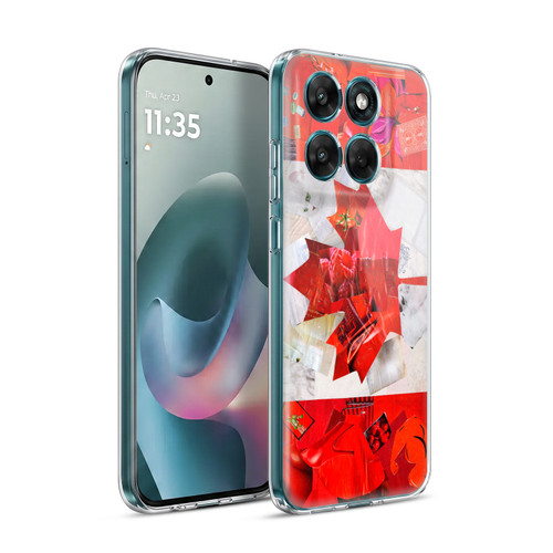 Artpoptart Flags Canada Soft Gel Case for Motorola Moto G77