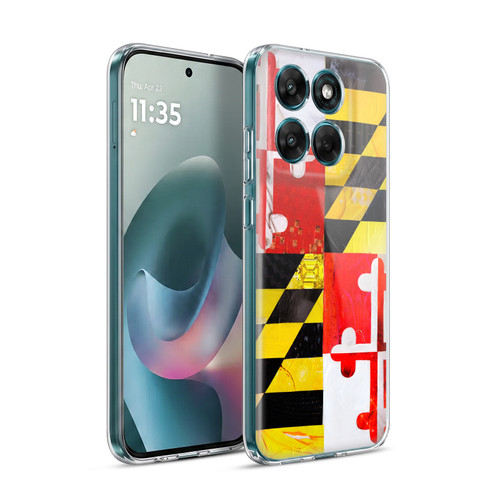 Artpoptart Flags Maryland Soft Gel Case for Motorola Moto G77