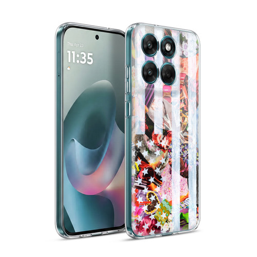 Artpoptart Flags Murican Soft Gel Case for Motorola Moto G77