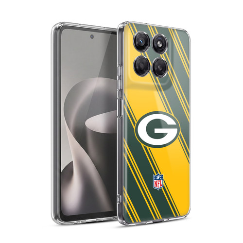 NFL Green Bay Packers Artwork Stripes Soft Gel Case for Motorola Moto G37 Power