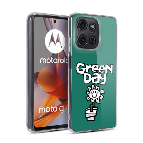 Green Day Graphics Flower Soft Gel Case for Motorola Moto G75