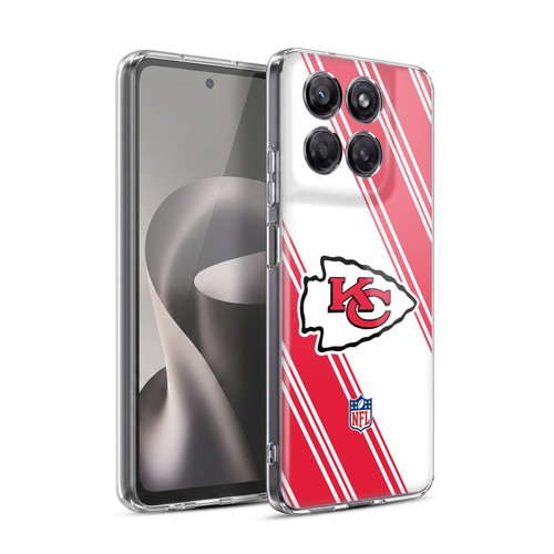 NFL Kansas City Chiefs Artwork Stripes Soft Gel Case for Motorola Moto G37 Power