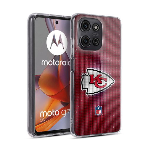 NFL Kansas City Chiefs Artwork LED Soft Gel Case for Motorola Moto G75