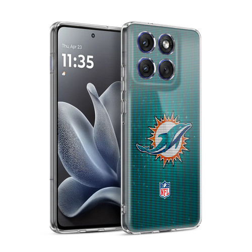 NFL Miami Dolphins Artwork LED Soft Gel Case for Motorola Edge 70