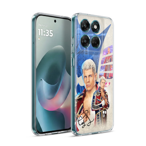 WWE Cody Rhodes Superstar Graphics Soft Gel Case for Motorola Moto G77