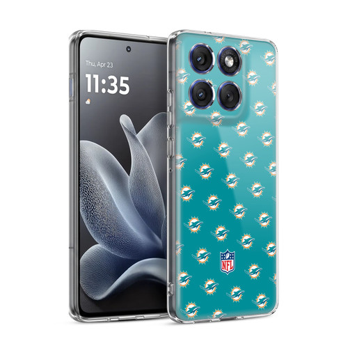 NFL Miami Dolphins Artwork Patterns Soft Gel Case for Motorola Edge 70
