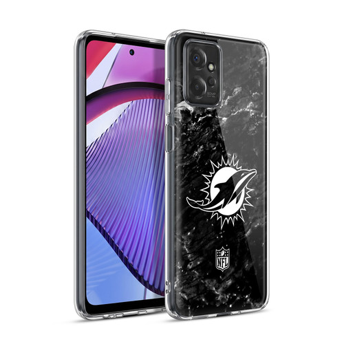 NFL Miami Dolphins Artwork Marble Soft Gel Case for Motorola Moto G Power (2023)