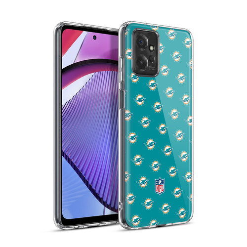 NFL Miami Dolphins Artwork Patterns Soft Gel Case for Motorola Moto G Power (2023)