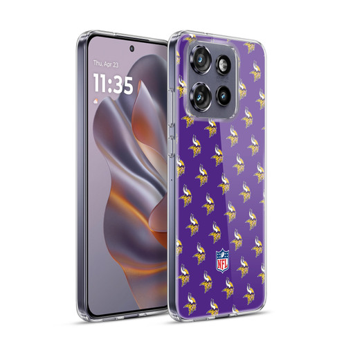 NFL Minnesota Vikings Artwork Patterns Soft Gel Case for Motorola Edge 50 Neo