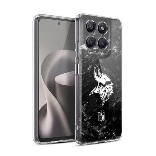 NFL Minnesota Vikings Artwork Marble Soft Gel Case for Motorola Moto G37 Power