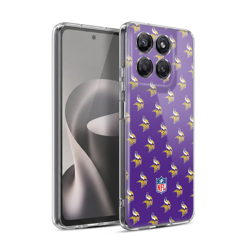 NFL Minnesota Vikings Artwork Patterns Soft Gel Case for Motorola Moto G37 Power