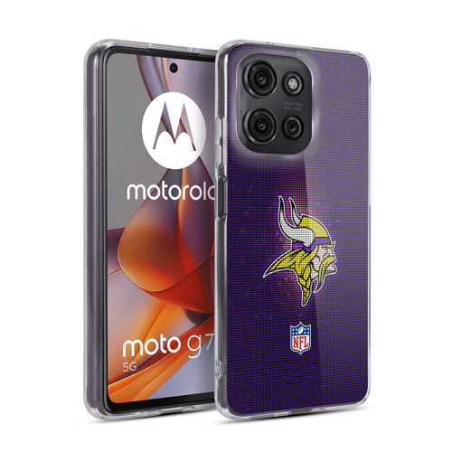 NFL Minnesota Vikings Artwork LED Soft Gel Case for Motorola Moto G75