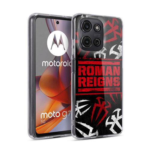 WWE Roman Reigns Logo Pattern Soft Gel Case for Motorola Moto G75