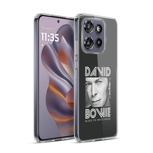David Bowie Album Art Black Tie Soft Gel Case for Motorola Edge 50 Neo