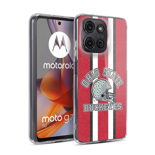 Ohio State University Football Graphics Helmet Soft Gel Case for Motorola Moto G75