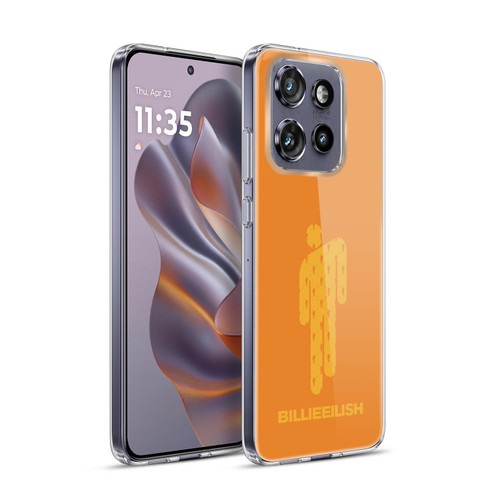 Billie Eilish Key Art Blohsh Orange Soft Gel Case for Motorola Edge 50 Neo