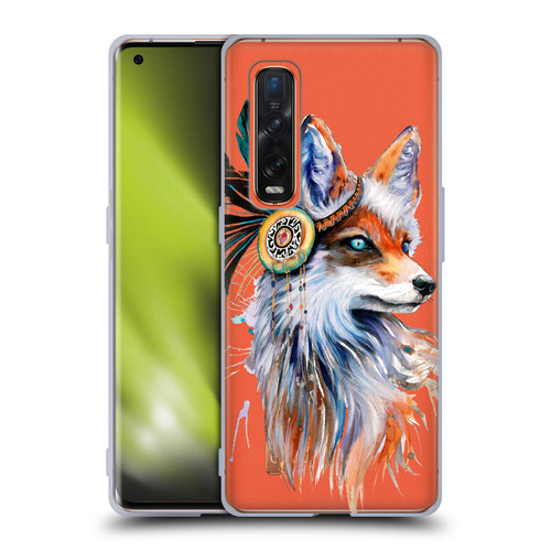 Pixie Cold Animals Fox Soft Gel Case for OPPO Find X2 Pro 5G