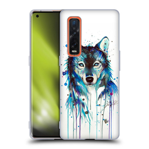Pixie Cold Animals Ice Wolf Soft Gel Case for OPPO Find X2 Pro 5G