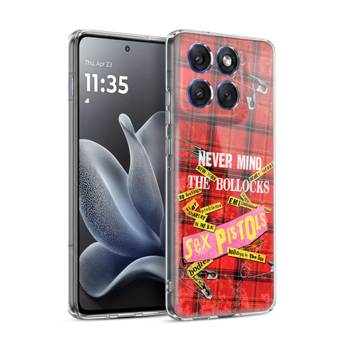 Sex Pistols Band Art Tartan Print Song Art Soft Gel Case for Motorola Edge 70