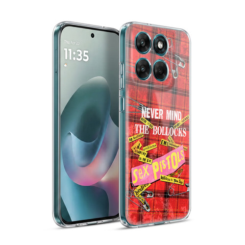 Sex Pistols Band Art Tartan Print Song Art Soft Gel Case for Motorola Moto G77