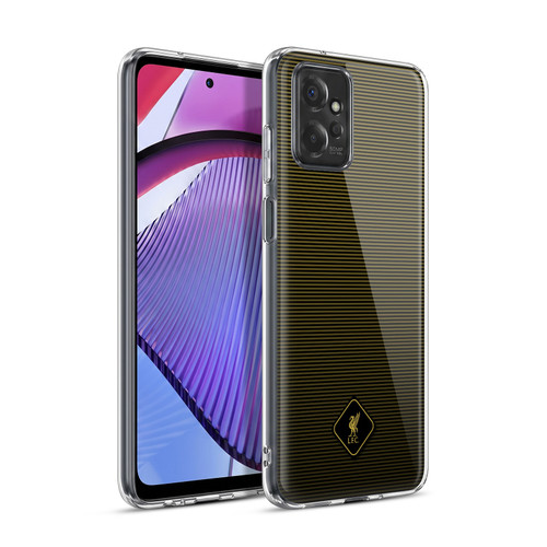 Liverpool Football Club Crest & Liverbird 2 Black & Gold Soft Gel Case for Motorola Moto G Power (2023)
