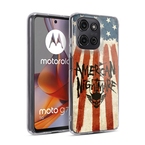 WWE Cody Rhodes Graphics American Nightmare Flag Soft Gel Case for Motorola Moto G75