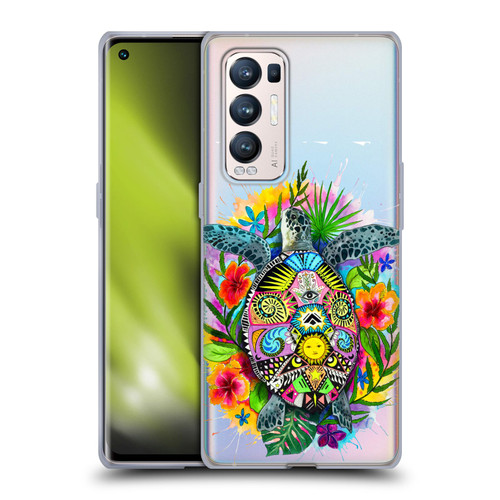 Pixie Cold Animals Turtle Life Soft Gel Case for OPPO Find X3 Neo / Reno5 Pro+ 5G