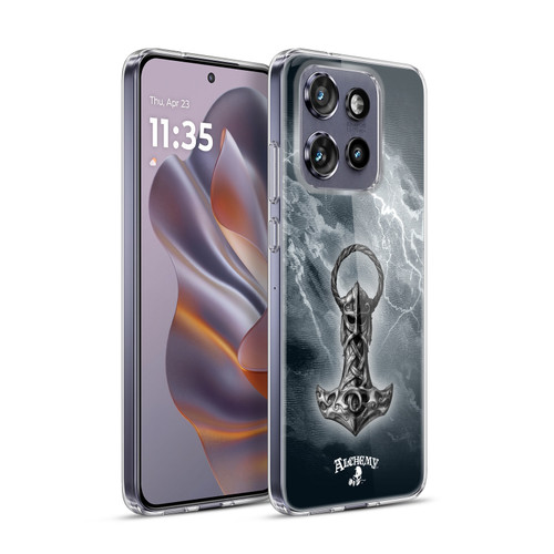Alchemy Gothic Illustration Mjolnir Hammer Soft Gel Case for Motorola Edge 50 Neo