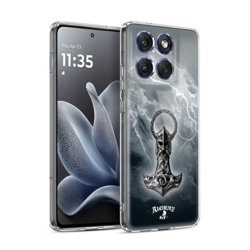Alchemy Gothic Illustration Mjolnir Hammer Soft Gel Case for Motorola Edge 70