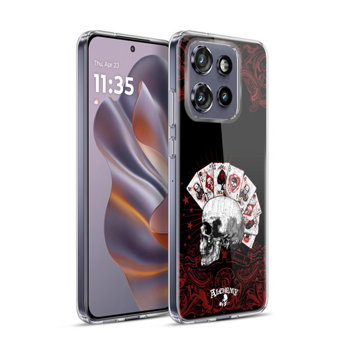 Alchemy Gothic Skull And Cards Aces Of Anarchy Soft Gel Case for Motorola Edge 50 Neo