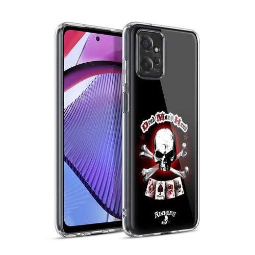 Alchemy Gothic Skull And Cards Dead Man's Hand Soft Gel Case for Motorola Moto G Power (2023)