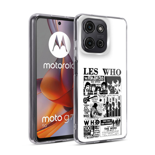 The Who Band Art Les Who Soft Gel Case for Motorola Moto G75