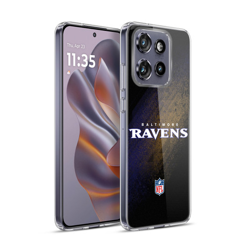 NFL Baltimore Ravens Logo Blur Soft Gel Case for Motorola Edge 50 Neo
