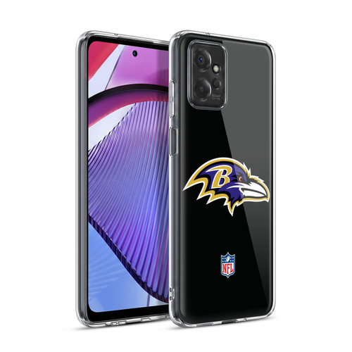 NFL Baltimore Ravens Logo Plain Soft Gel Case for Motorola Moto G Power (2023)