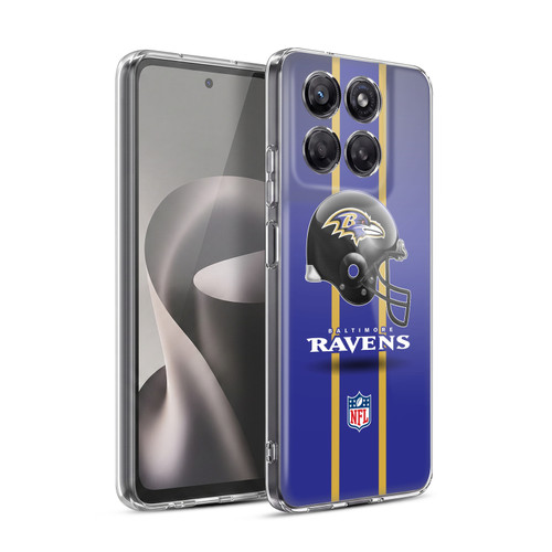 NFL Baltimore Ravens Logo Helmet Soft Gel Case for Motorola Moto G37 Power
