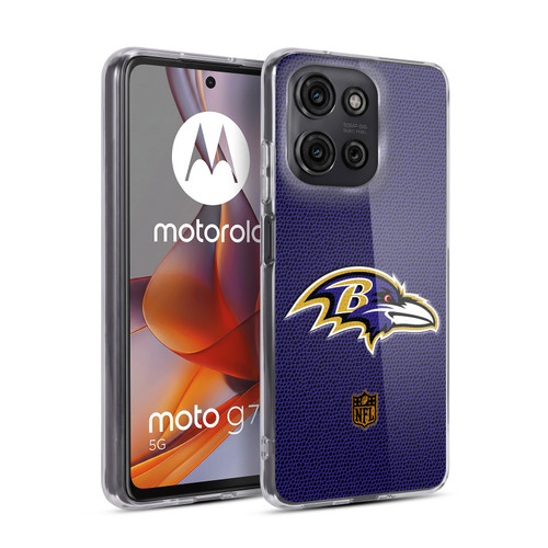 NFL Baltimore Ravens Logo Football Soft Gel Case for Motorola Moto G75