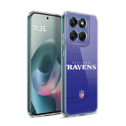 NFL Baltimore Ravens Logo Distressed Look Soft Gel Case for Motorola Moto G77
