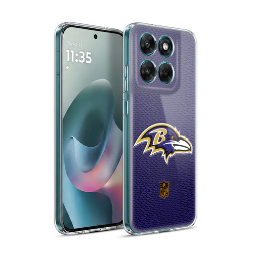NFL Baltimore Ravens Logo Football Soft Gel Case for Motorola Moto G77