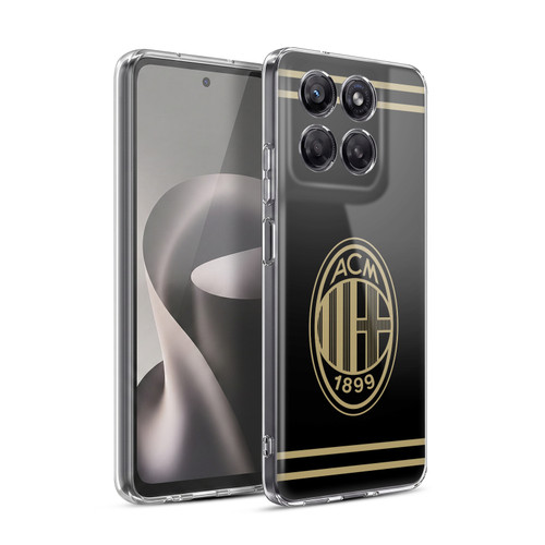 AC Milan Crest Black And Gold Soft Gel Case for Motorola Moto G37 Power