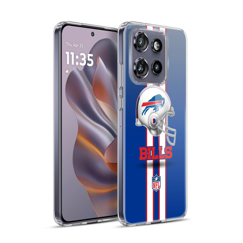 NFL Buffalo Bills Logo Helmet Soft Gel Case for Motorola Edge 50 Neo