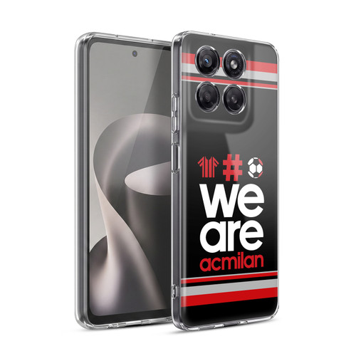AC Milan Crest Stripes 2 Soft Gel Case for Motorola Moto G37 Power