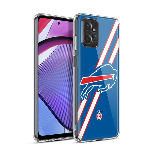 NFL Buffalo Bills Logo Stripes Soft Gel Case for Motorola Moto G Power (2023)