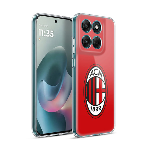 AC Milan Crest Full Colour Red Soft Gel Case for Motorola Moto G77