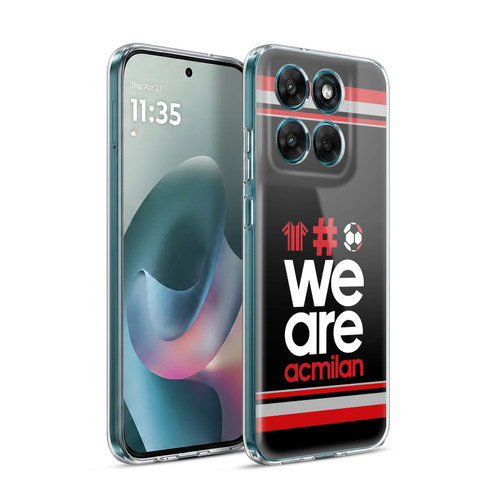 AC Milan Crest Stripes 2 Soft Gel Case for Motorola Moto G77