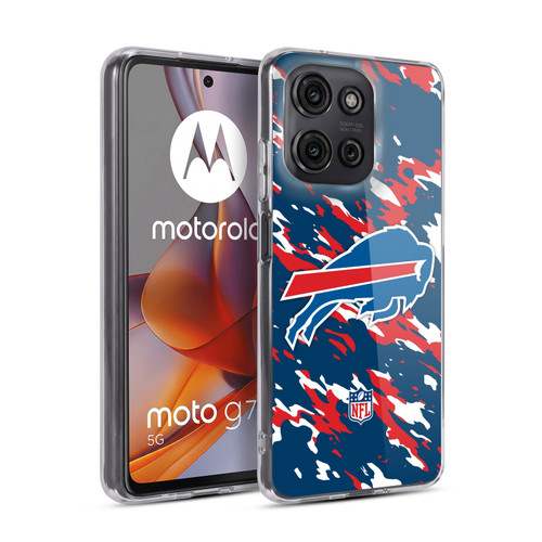NFL Buffalo Bills Logo Camou Soft Gel Case for Motorola Moto G75