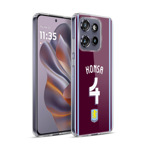 Aston Villa Football Club 2024/25 Crest Player Kit Ezri Konsa Soft Gel Case for Motorola Edge 50 Neo